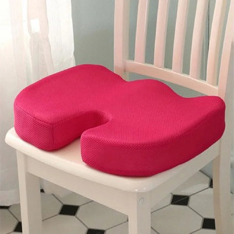Ergonomisches Memory-Foam Steißbein-Sitzkissen – Komfortable Sitzauflage für Büro & Auto