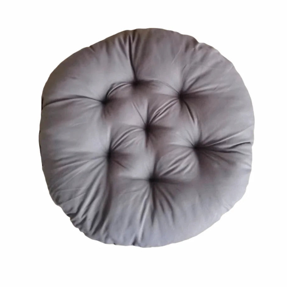 Dickes Rundes Sitzkissen – Einfarbige Rutschfeste Sitzauflage für Esszimmerstühle